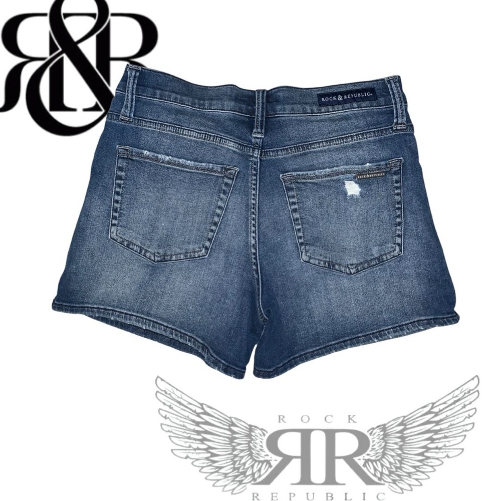 Rock & Republic Distressed Denim Shorts